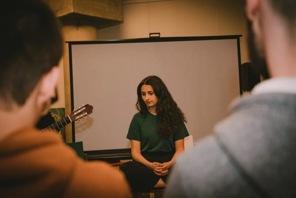 Juliana Martina during the performance.