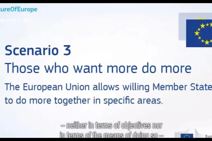 Videoconference still with some information headed by "Scenario 3".