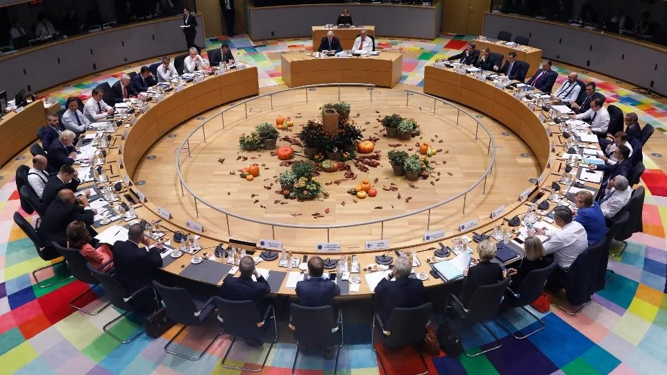 The Council of the European Union during a meeting.