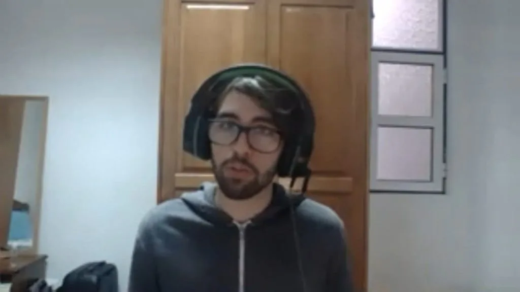 Still of a participant.