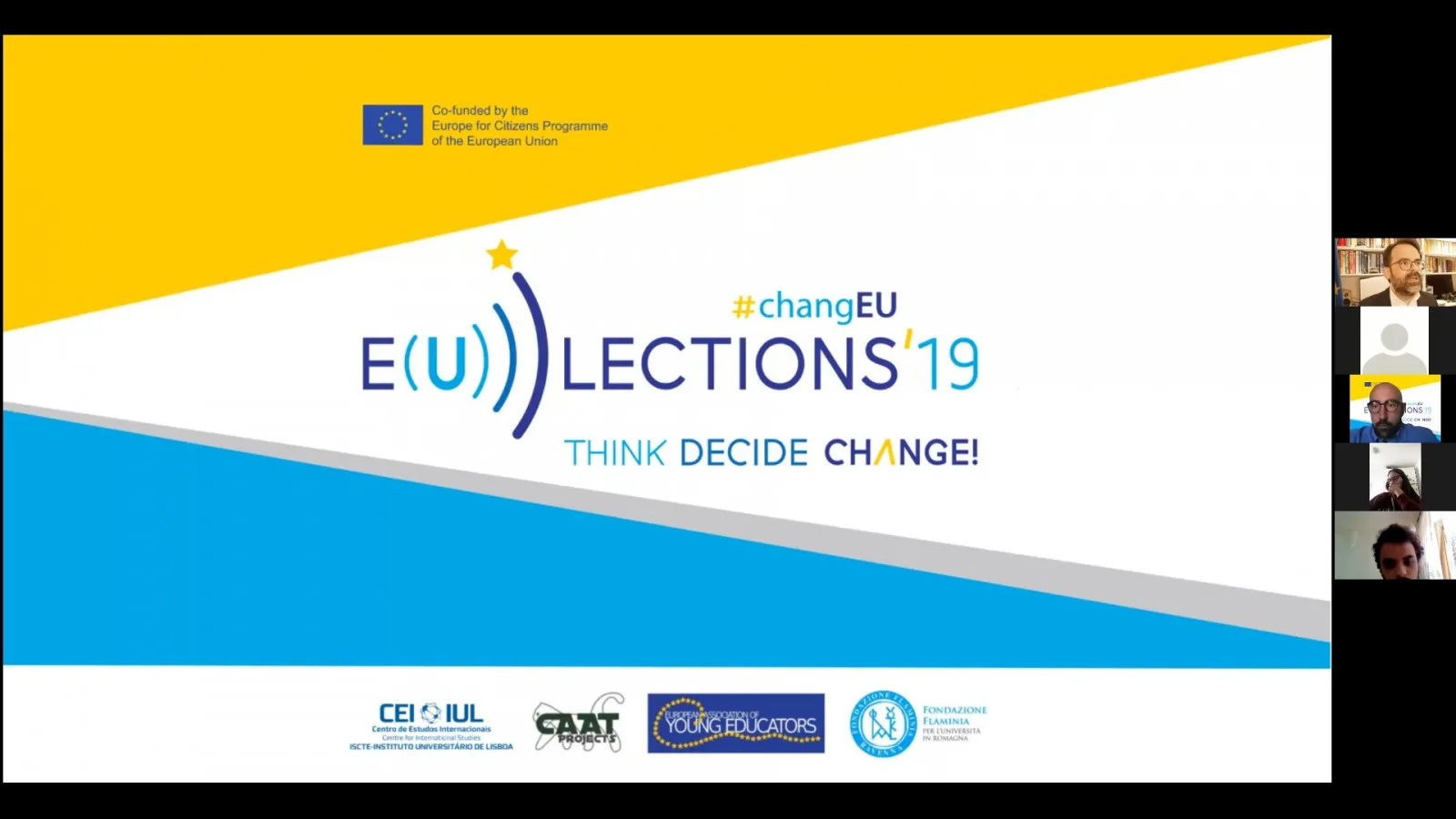 EULECTIONS’19 online workshop with students @ Iscte – Instituto Universitário de Lisboa, Lisbon, May, 4, 2021
